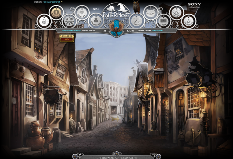 Diagon Alley, Pottermore