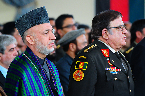President Karzai meets with Afghan leaders. (Image via Creative Commons) 
