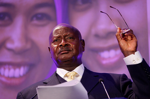 President Yuweri Museveni of Uganda, speaking at the London Summit on Family Planning in 2012. (Image via Russell Watkins/Department for International Development)