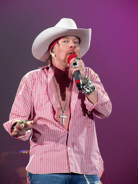 Axl Rose doing his best Bret Michaels in 2010 (Creative Commons) Axl Rose doing his best Bret Michaels in 2010 (Creative Commons)