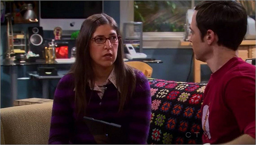 Mayim Bialik on "The Big Bang Theory" (Creative Commons)
