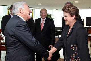 DSK meeting the President of Brazil during happier times. (dilmarousseff/Flickr)