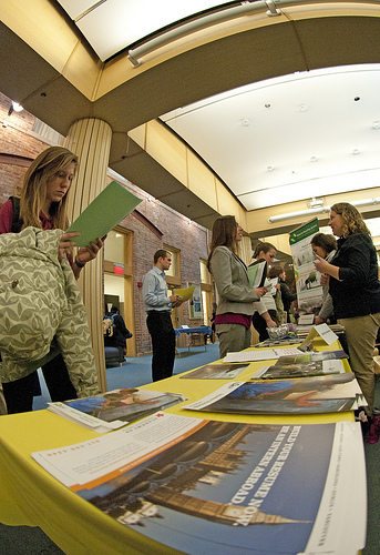 Career fairs like the one held at the University of Michigan in 2011 give job seekers some hope. (sure/Flickr)