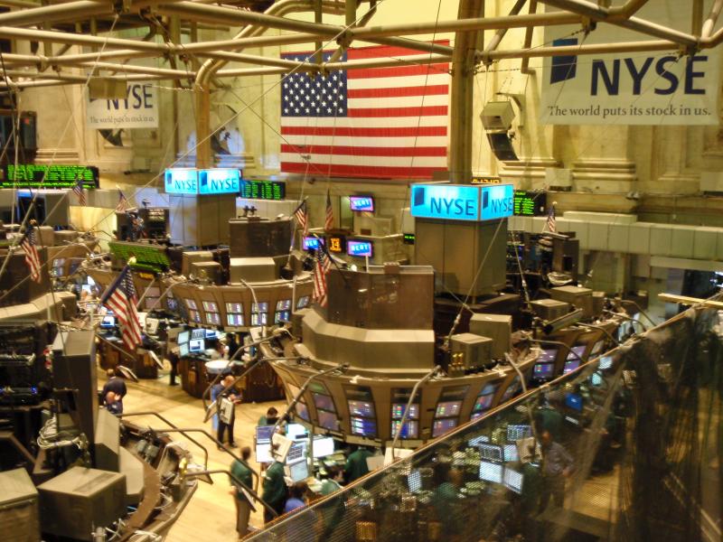 The floor of the New York Stock Exchange (Wikimedia Commons)