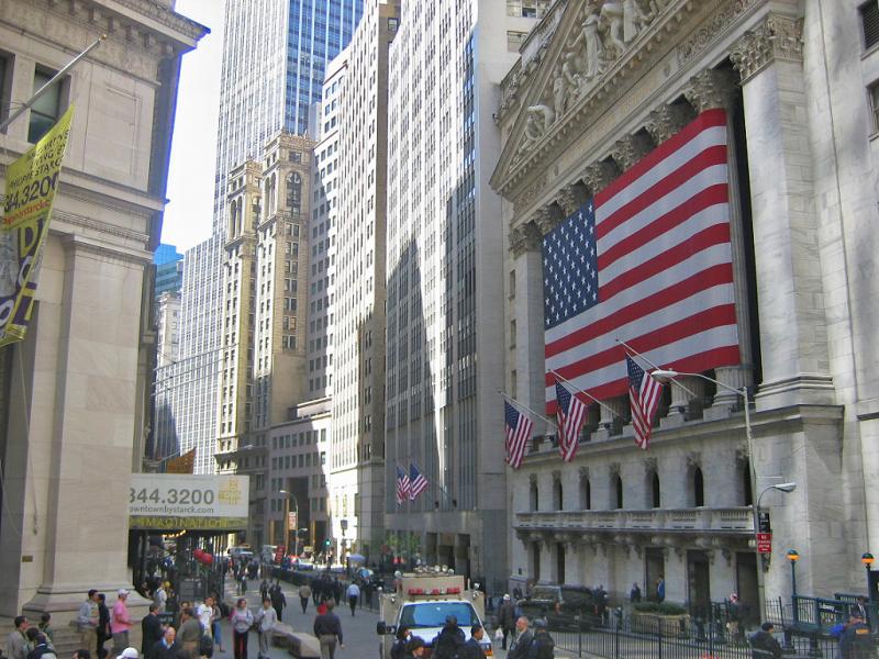 The New York Stock Exchange, which saw a selloff Tuesday (Wikimedia Commons)