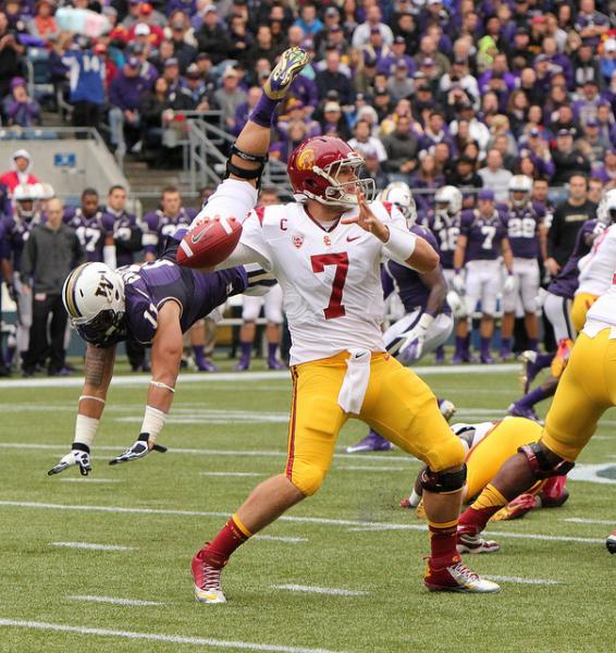 Barkley will need to go off against 2 top-5 teams to have a prayer for the Heisman. (James Santelli/NT)