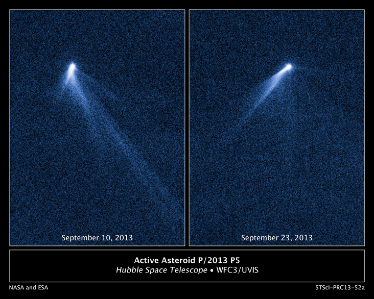 The object has shown significant changes in its rotation, but can only be theorized to what it actually is. (NASA/ESA