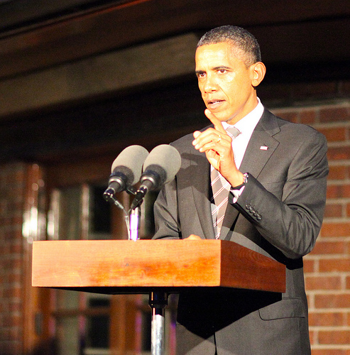 Obama is one of many presidents who have gone to Berlin to give a well-known speech. (creative commons)