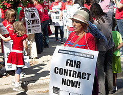 Teachers will vote on ending the strike that has left 350,000 children out of school Tuesday afternoon. (br5ad/Creative Commons)