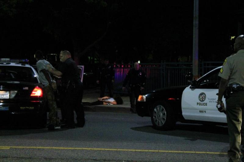 The LAPD arrested several party-goers. (Rikiesha Pierce)