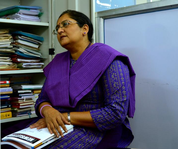 (Patel in her Mumbai office/Brianna Sacks, Neon Tommy)