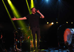 Lead singer Dan Reynolds at the Wiltern.