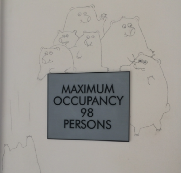 “The cartoons are all interacting with architectural features and placards that are otherwise eyesores." — Simon Haas (Zhiqi Scarlett Chen/Neon Tommy)