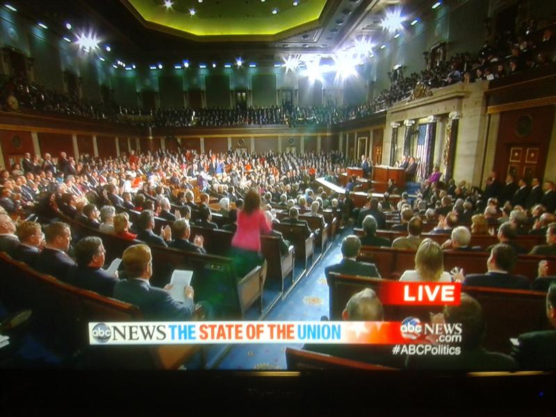 A screenshot of ABC's coverage of the State of the Union. (Max Schwartz/Neon Tommy)
