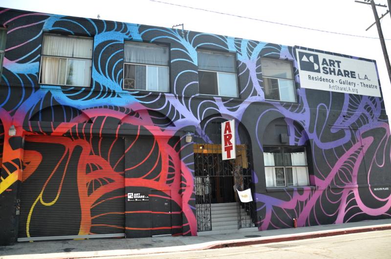 ArtShare LA, the CITYstage headquarters, in the Arts District (Olivia Niland/Neon Tommy)