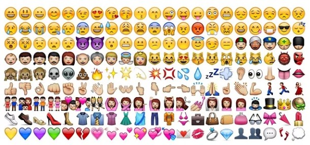 There are now hundreds of emoji available for a wide range of uses (osxdaily.com/Neon Tommy) There are now hundreds of emoji available for a wide range of uses (osxdaily.com/Neon Tommy)
