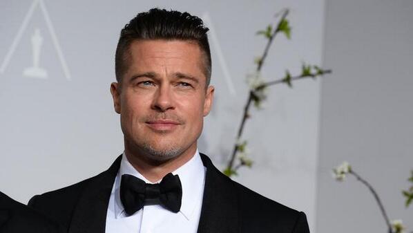 Brad Pitt won the Best Picture Oscar for producing "12 Years a Slave" (@NBCLA/Twitter)