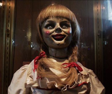 The creepy doll from "The Conjuring" is back in "Annabelle" (Warner Bros).