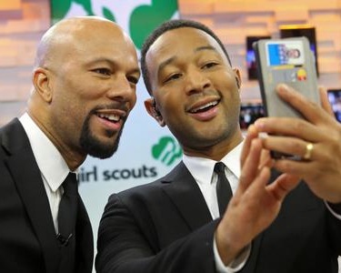 John Legend and Common won Best Original Song at the Golden Globes (Twitter/@HuffingtonPost).