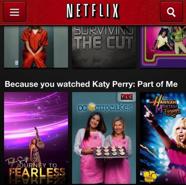 Did we mention Netflix has a snazzy app, too? (Twitter/@JaynesErin). Did we mention Netflix has a snazzy app, too? (Twitter/@JaynesErin).