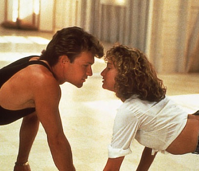 A scene from "Dirty Dancing" with Patrick Swayze and Jennifer Grey (Vestron Pictures).