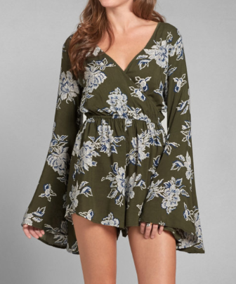 Bell Sleeve Romper for $39 (Abercrombie & Fitch).