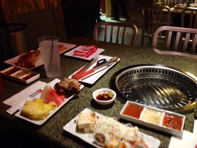 At Bulgogi House, side dishes are at the buffet bar (Neon Tommy/Kathy Zerbib).