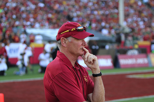 Enfield's coaching results will reflect back upon Haden in a significant way. (Scott Enyeart/Neon Tommy) Enfield's coaching results will reflect back upon Haden in a significant way. (Scott Enyeart/Neon Tommy)