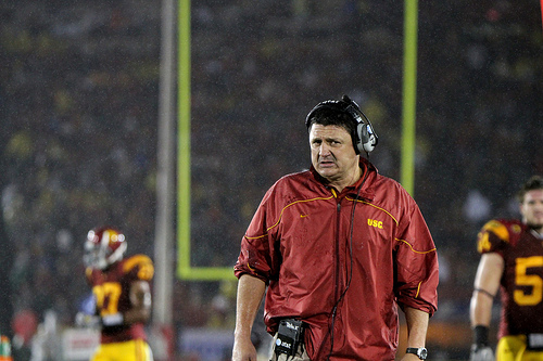 Coach O makes his Trojan head coaching debut Thursday night. (Shotgun Spratling/Neon Tommy)