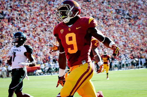 Marqise Lee only participated in a couple of drills at USC Pro Day (Neon Tommy)