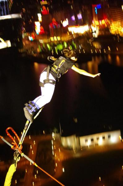 Jumping off the Macau Tower. (Vanessa Hung/ Neon Tommy)