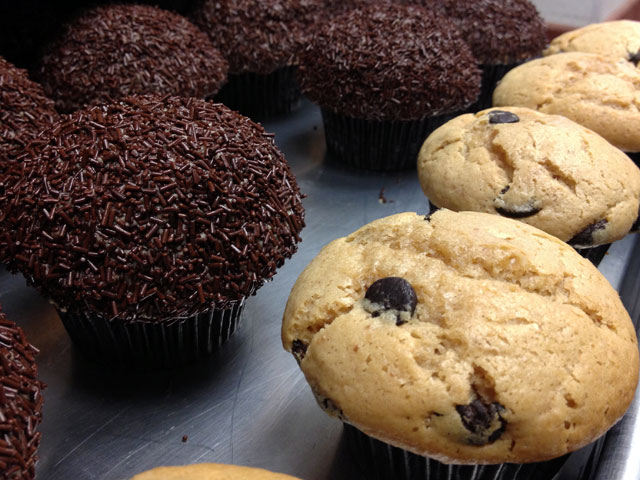 “Peanut Butter Chip” cupcakes are available every Sunday and Tuesday at Sprinkles Cupcakes (Kelli Shiroma / Neon Tommy).