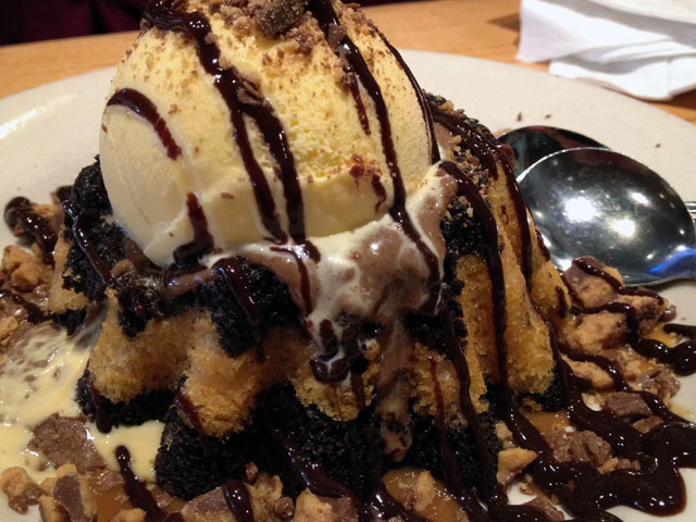 The "Peanut Butter Molten" at Chili's is a limited-time treat (Kelli Shiroma / Neon Tommy).