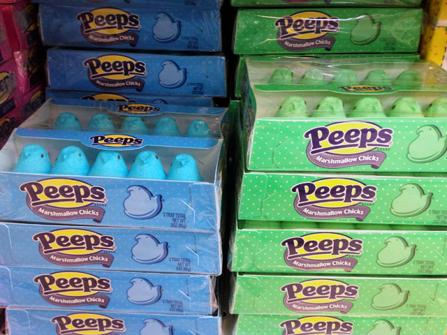 Easter goodies just aren’t complete without PEEPS in the mix (Kelli Shiroma / Neon Tommy). Easter goodies just aren’t complete without PEEPS in the mix (Kelli Shiroma / Neon Tommy).