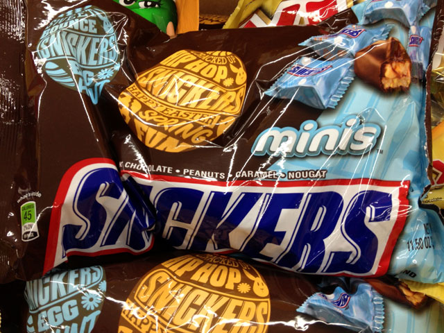 These “Snickers Eggs” take the signature candies to a festive level (Kelli Shiroma / Neon Tommy). These “Snickers Eggs” take the signature candies to a festive level (Kelli Shiroma / Neon Tommy).