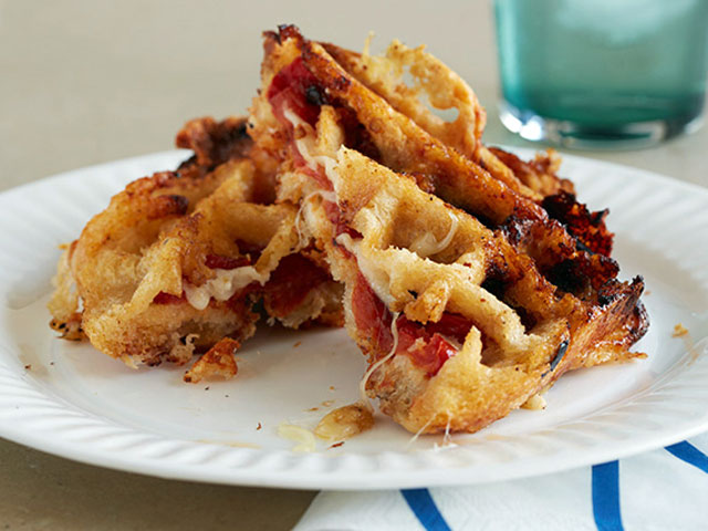 Everything tastes better in waffle form, including grilled cheese (Photo Courtesy of FoodNetwork.com).