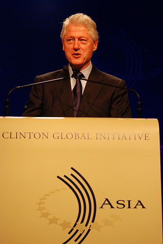 Bill Clinton spoke at the Global Initiative. (Ed-meister, Creative Commons)
