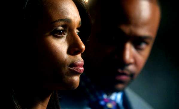 Washington in her lead role as Olivia Pope on "Scandal" (via @ScandalOPsessed) Washington in her lead role as Olivia Pope on "Scandal" (via @ScandalOPsessed)