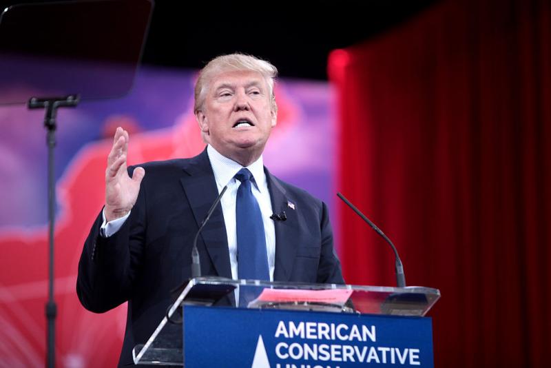 Trump speaking earlier this year (via WikiCommons) Trump speaking earlier this year (via WikiCommons)