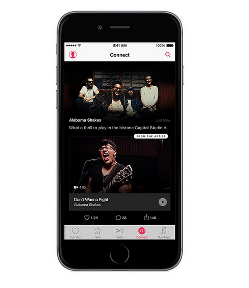 What Apple Music will look like (via @iTunes/Instagram). 