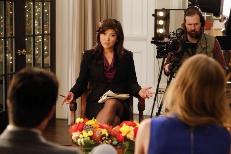 Conrad invites "Nightline" reporter Juju Chang to do an interview at Grayson Manor (ABC)