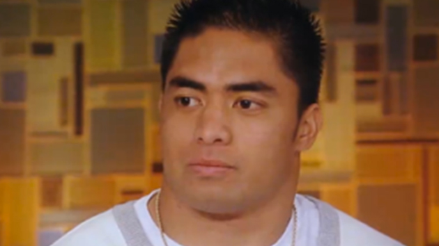 Manti Te'o in an exclusive interview with Katie Couric (ABC)