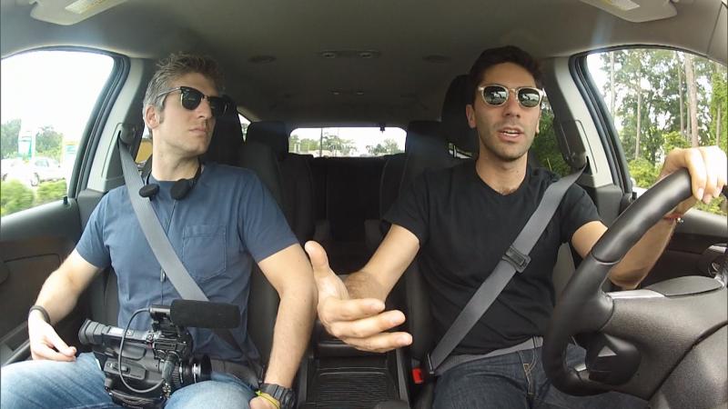 Nev Schulman and Max Joseph on the road for "Catfish" (Jamie Cary)