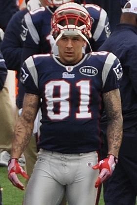 Aaron Hernandez's problems are no one's fault but his own. (Jack Newton, Wikimedia Commons)