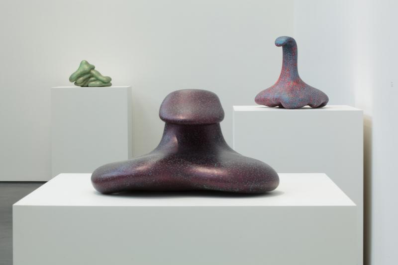 Three of Price's most recent sculptures (Los Angeles County Museum of Art)