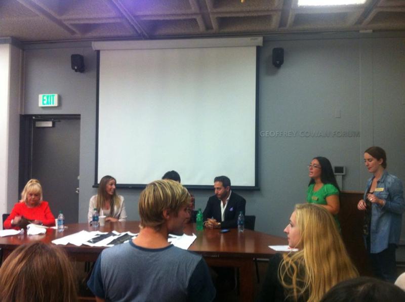 Speakers talk about the harsh realities of the Entertainment industry (McKenna Aiello) Speakers talk about the harsh realities of the Entertainment industry (McKenna Aiello)