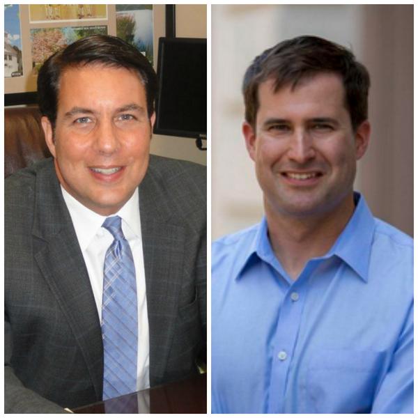 Richard Tisei and Seth Moulton. (@NAndoverPatch/Twitter)