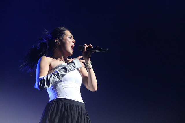 Sharon Den Adel of Within Temptation (Michelle Tiu / Neon Tommy)