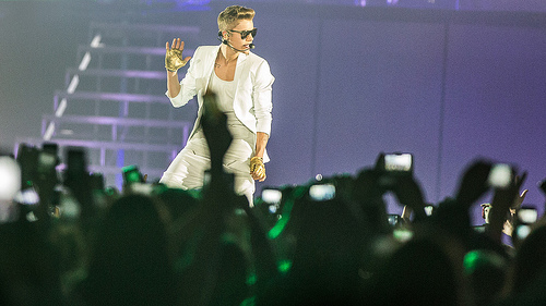 Musicians like Justin Bieber make up eight of the top ten most followed people on Twitter. (NRK P3 / Flickr)