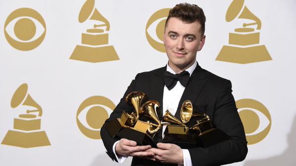 Sam Smith swept the Grammys with four wins, including Record and Song of the Year. (@THR / Twitter)